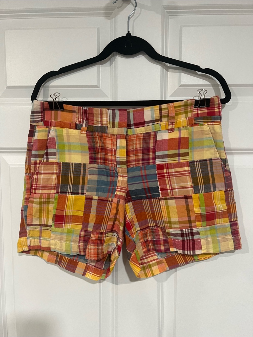 Talbots Patchwork Madras Shorts in Multi Color
